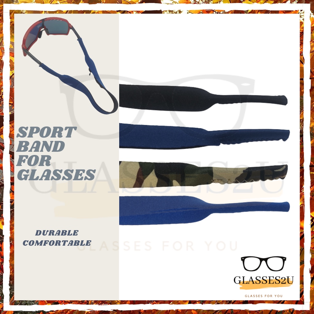 Sport Band For Glasses Tali Cermin Mata Elastic Sports Strap Sport Band