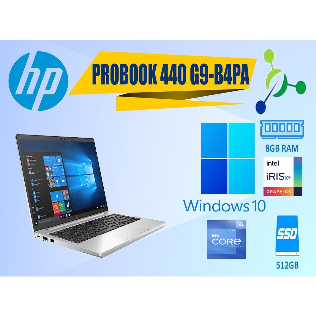 HP LAPTOP PROBOOK 430 G9B4PA/ INTEL Ci5 12TH/ 8GB RAM/ 512GB PCIe M.2