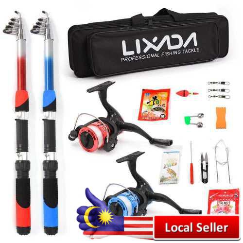 Lixada Portable Fishing Rod and Reel Travel Bag - Malaysia