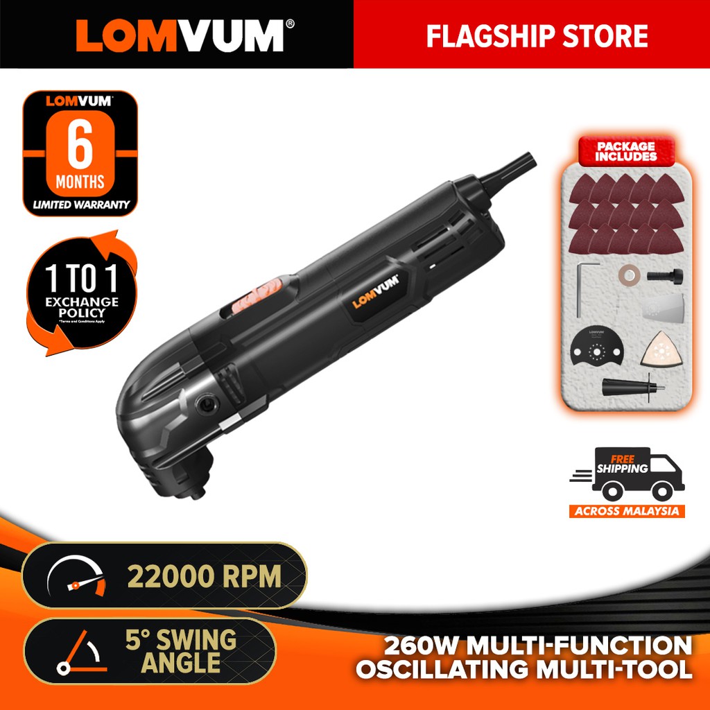 LOMVUM Oscillating Multi-tool Saw 220W-240W Electric Multi-function ...