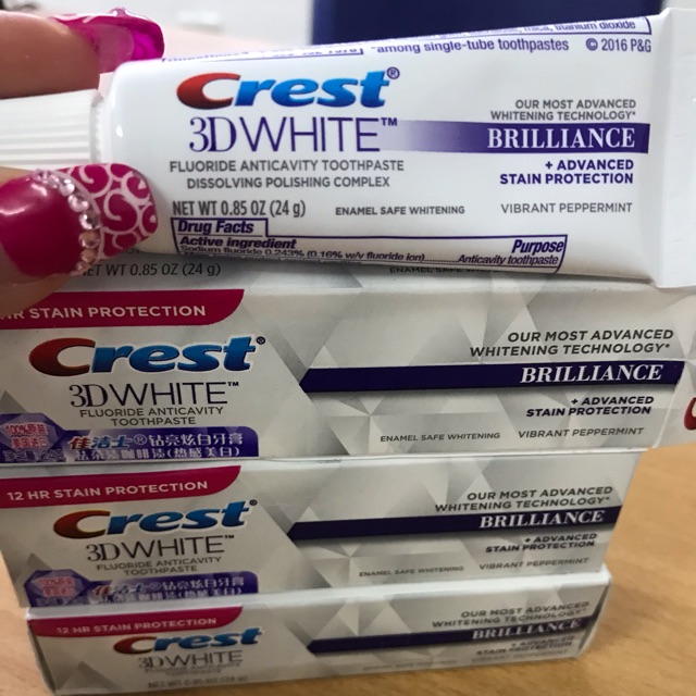 Crest 3D White toothpaste mini 24g | Shopee Malaysia