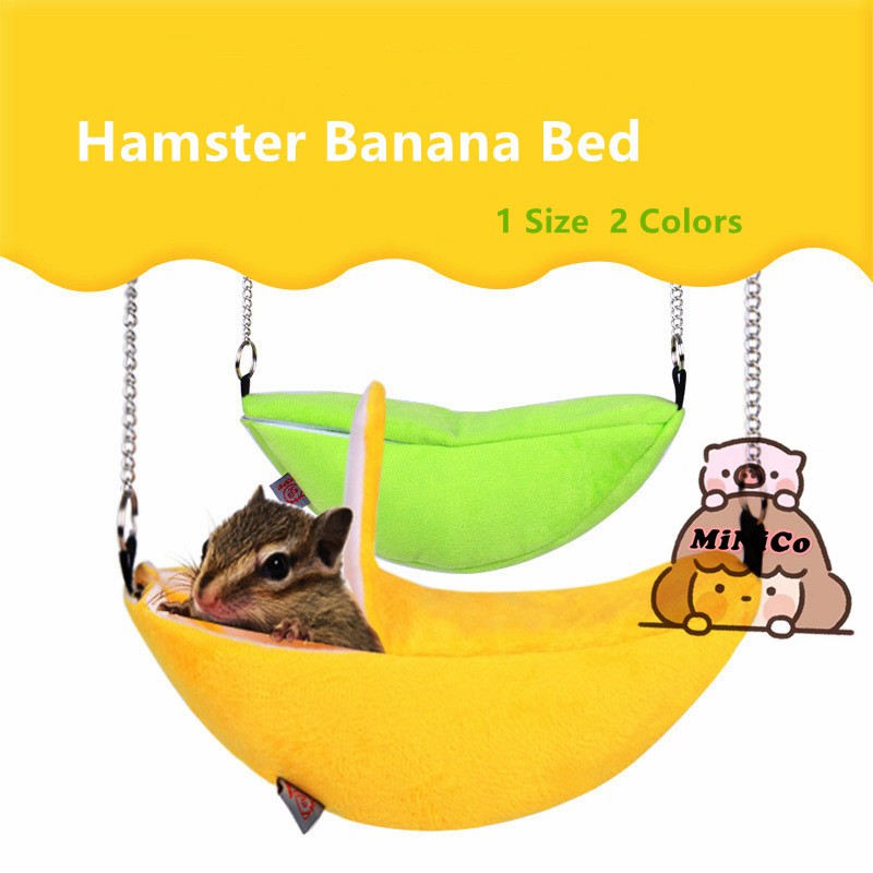 MiNiCo~Banana Hamster Bed House Hammock Warm Squirrel Hedgehog Bed ...