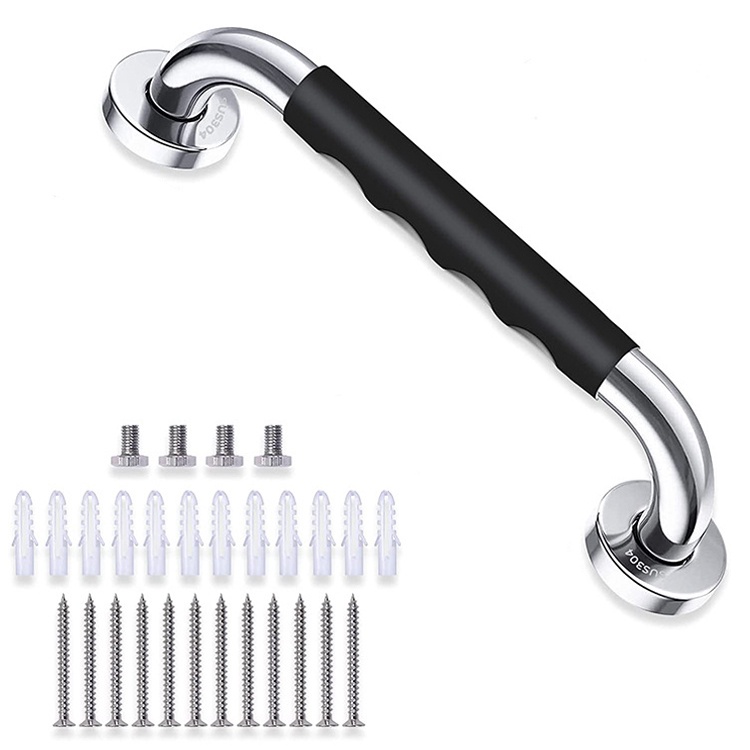Shower Grab Bar with Anti Slip Rubber Grip, SUS304 Stainless Steel Bath ...
