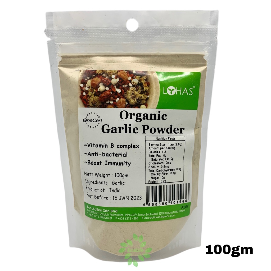 Lohas Organic Garlic Powder 100g 有机大蒜粉 | Shopee Malaysia