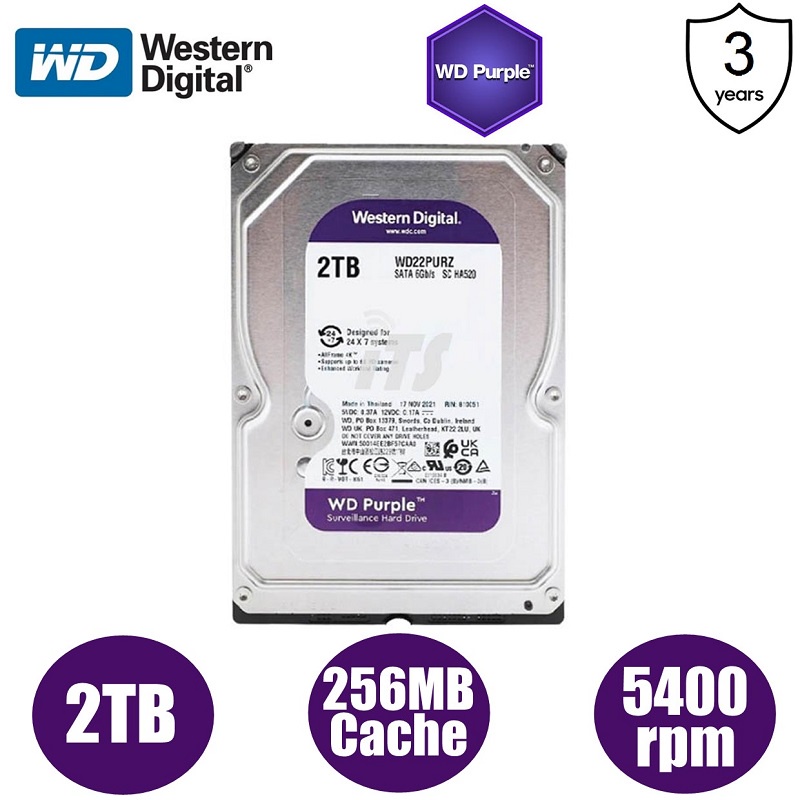 Western Digital Purple WD20PURZ / WD22PURZ / WD23PURZ 24x7 (2TB) 3.5 ...