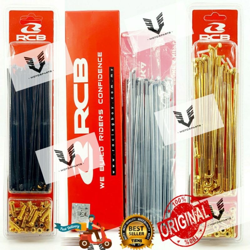 Spoke Aksesori Needle Lidi Rims Lidi Alloy Rims Gold/Chrome/Black ...