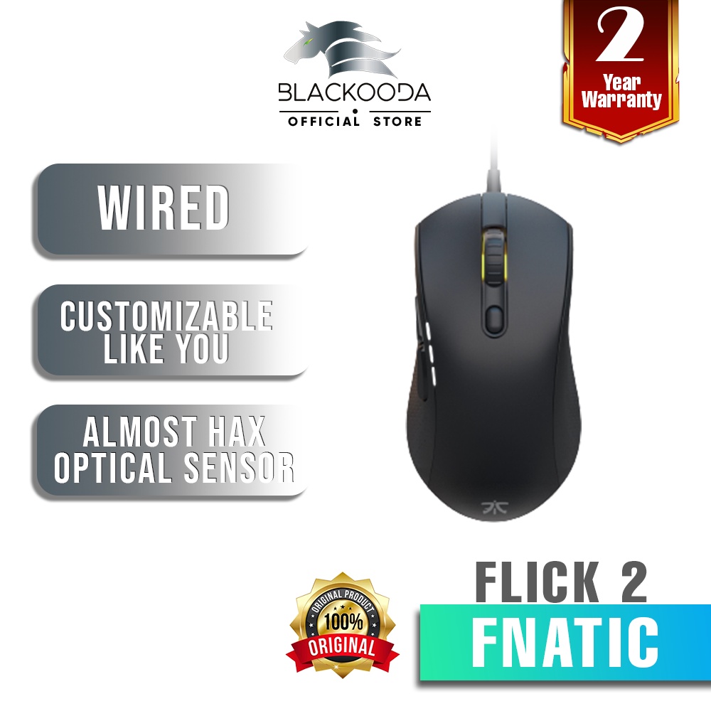 FNATIC GEAR FLICK 2 GAMING MOUSE ( FNC-FLICK-2-N ) | Shopee Malaysia