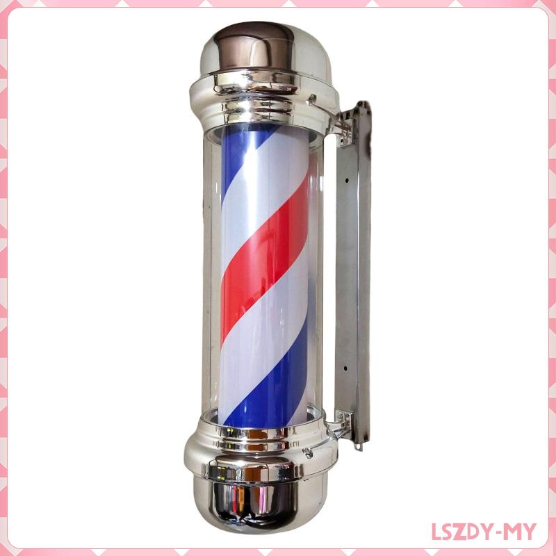 Barber Pole Light, Wall Mount Classic Barber Shop Rotating Light for ...