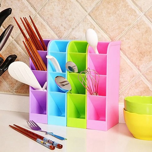 Plastic Drawer 4 Slots Organizer Box Storage mini Rack mini Rack 4 ...