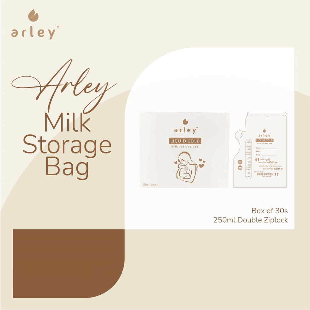 Arley Liquid Gold Breast Milk Storage Bags (250ml) Premium Grade