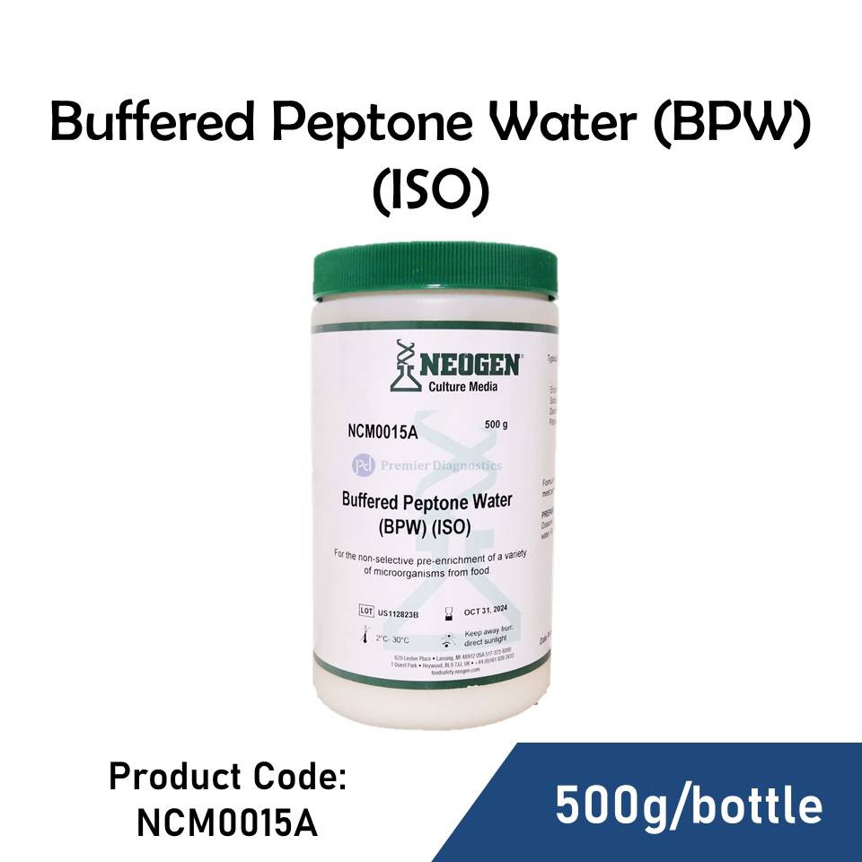 Buffered Peptone Water (BPW) (ISO) 500g Neogen NCM0015A (Microbiology ...