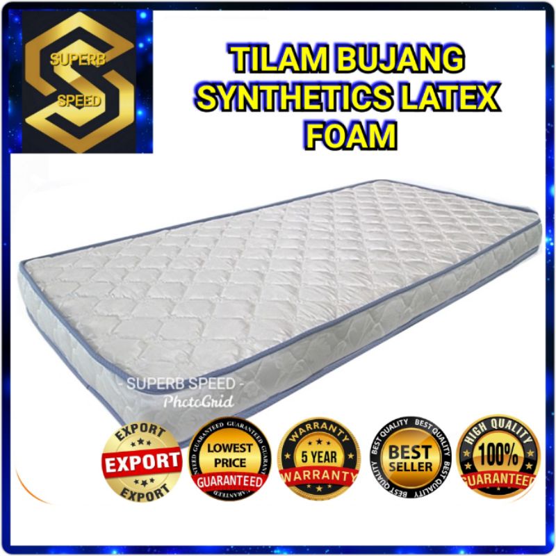 Tak Kempis Tilam Bujang Tilam Single Mattress High Density Foam Latex Rubber Feel Sesuai Katil