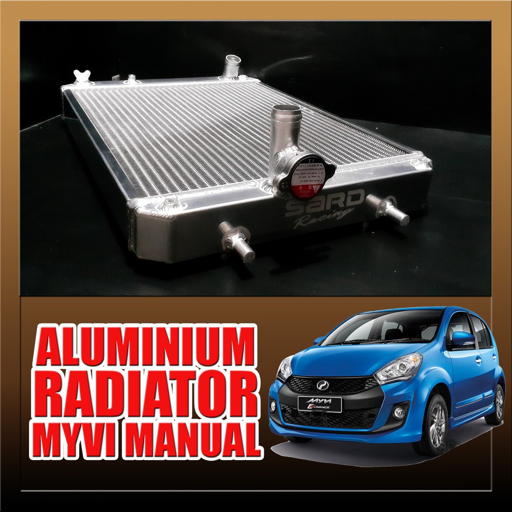 SARD RADIATOR Aluminum 2 Layer FOR Myvi 1.3 Turbo (MANUAL GEARBOX ...