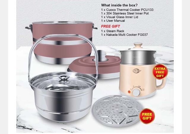 Cuoco Stainless Steel Thermal Cooker Shopee Malaysia