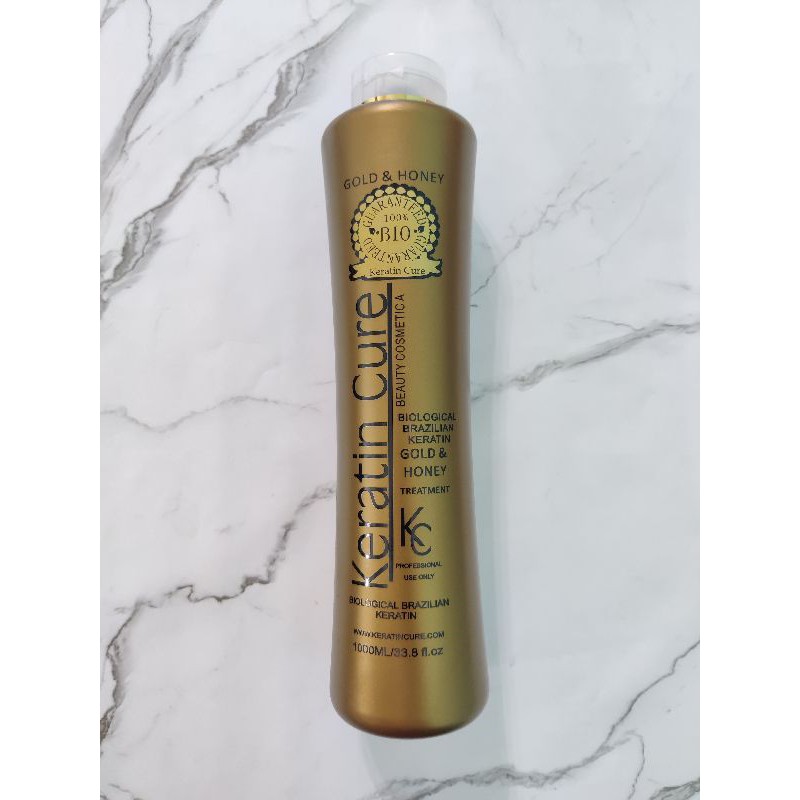 Keratin Cure Gold Honey Biological Brazilian Keratin Treatment 1000ml Shopee Malaysia