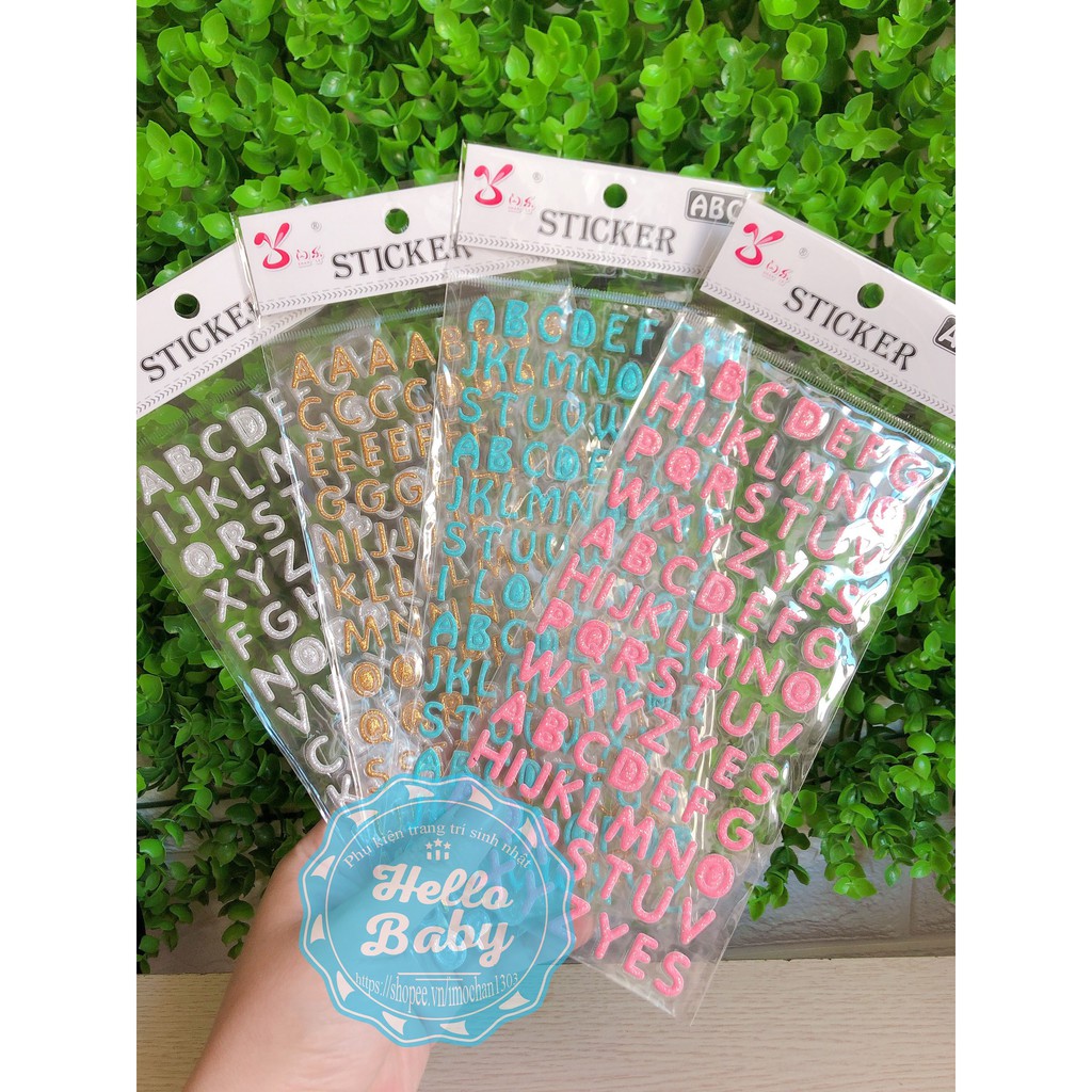 Emulsion foam sticker with letters and numbers | Shopee Malaysia
