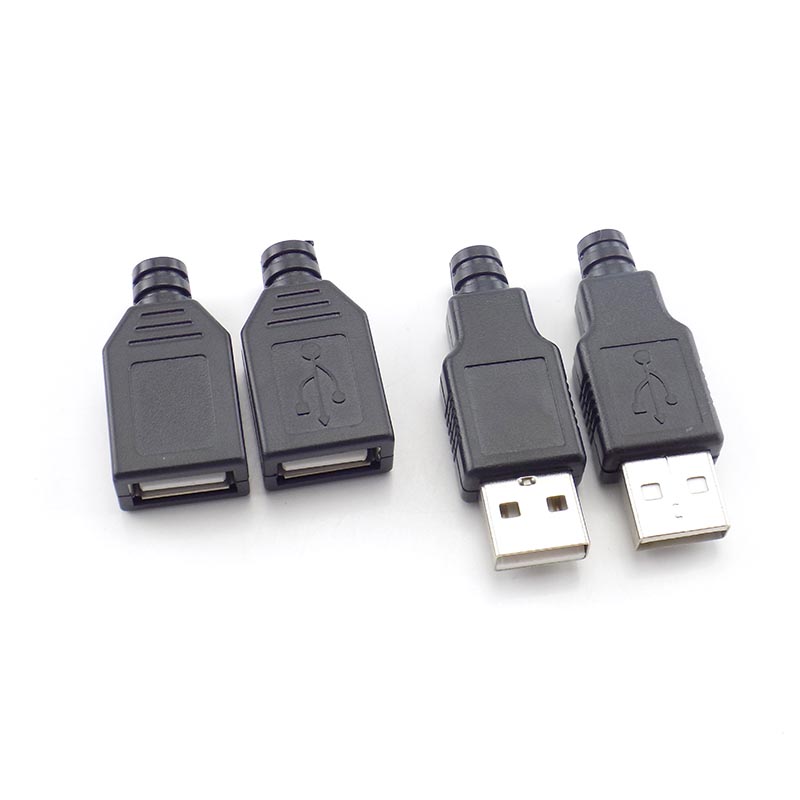 5V 1.5A-2A USB Connector Type A Female Male USB 2.0 4 Pin Adapter ...