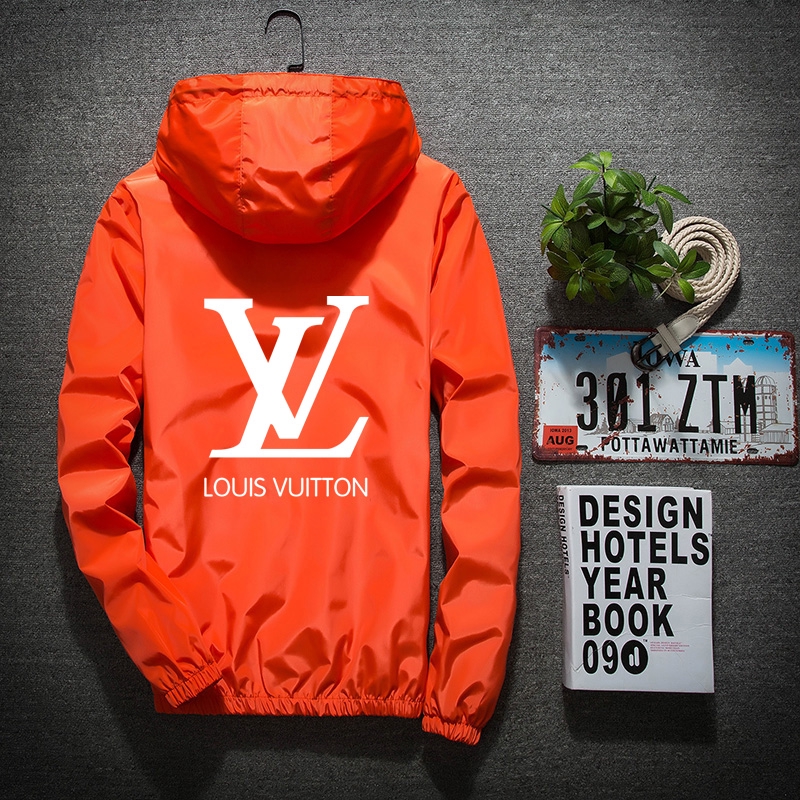 Louis vuitton hoodie orange hot sale