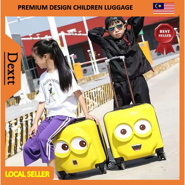 Cute Small Emoji Kids Traveling Luggage Password Lock Children