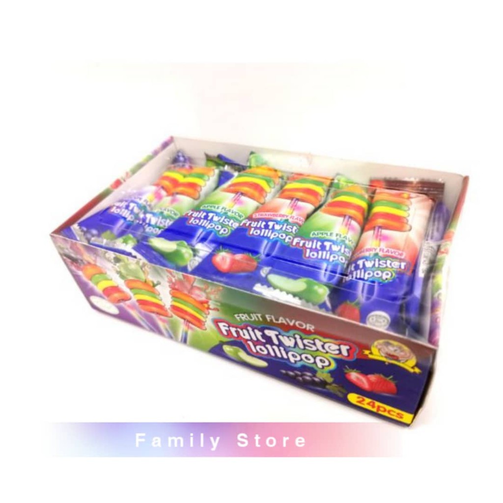 Fruit Flavor Twister Lollipop (1box X 24pcs) | Shopee Malaysia