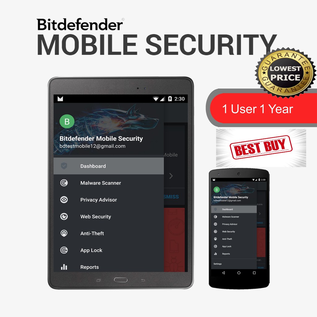 Bitdefender Mobile Security 2023 1 User (1 Year) - Online Version ...