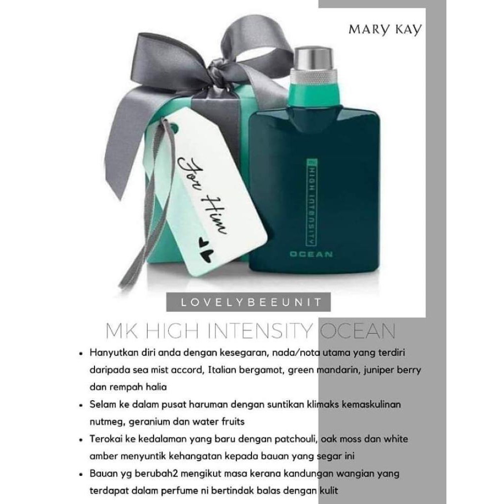 Ready Stock] Perfume MK For Men High Intensity Ocean Cologne Spray (73ml)