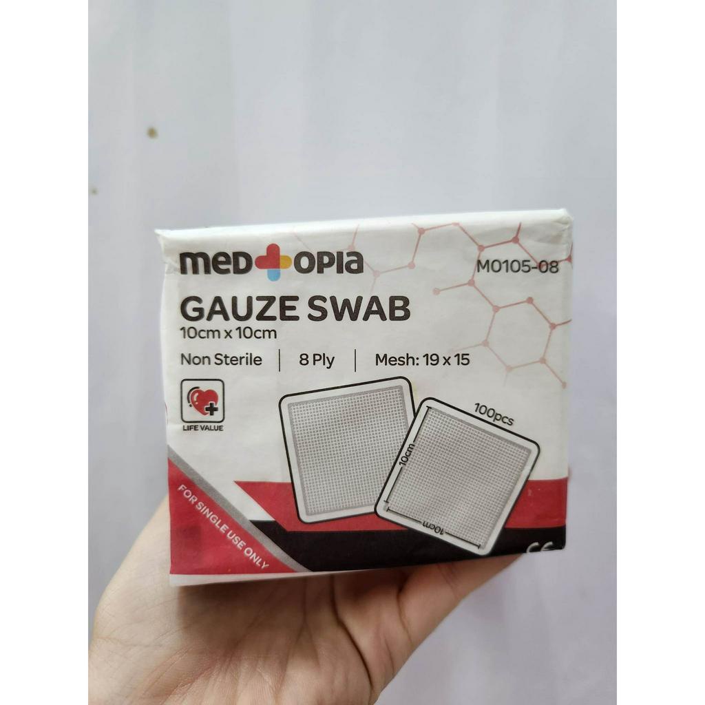 BERGAMOT Medtopia Gauze Swab (10cm X 10cm) | Shopee Malaysia
