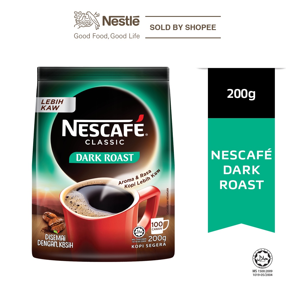 Nescafe dark roast original Instant Coffee,7 Ounce (Pack of 2)