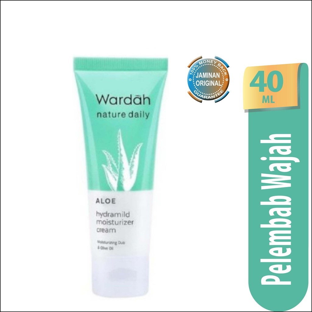 Wardah Aloe Hydramild Moisturizer Cream 40ml / Pelembab Wajah Untuk