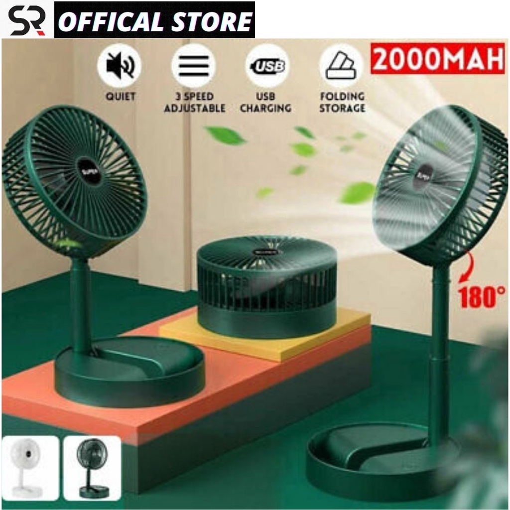 Portable USB Rechargeable Folding Fan Telescopic Mini Summer Student