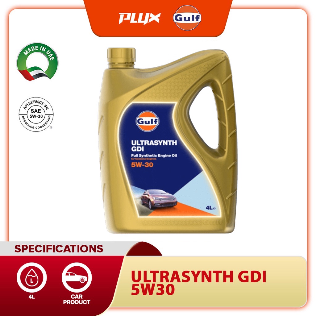 GULF UltraSynth GDI 5W30 (4L) Fully Synthetic Car Engine Oil (5W30