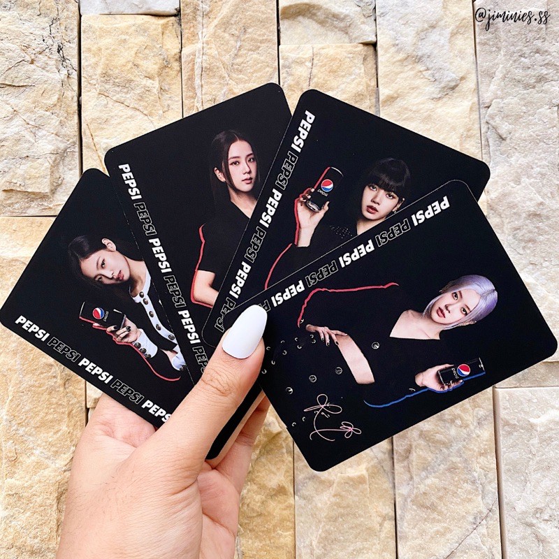 JENNIE JISOO ROSÉ LISA PEPSI X BLACKPINK LIMITED EDITION