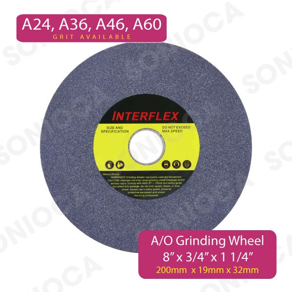 [Ready Stock] 8" x ¾" (200mm x 19mm) Black Bench Grinding Wheels / 8 ...