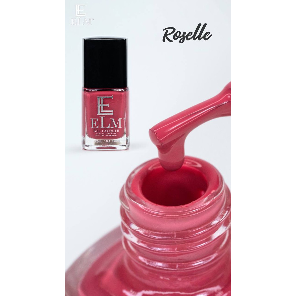 🔥( ROSELLE)🔥 ELM NAIL POLISH BREATHABLE, PEEL OFF & WUDHU FRIENDLY 