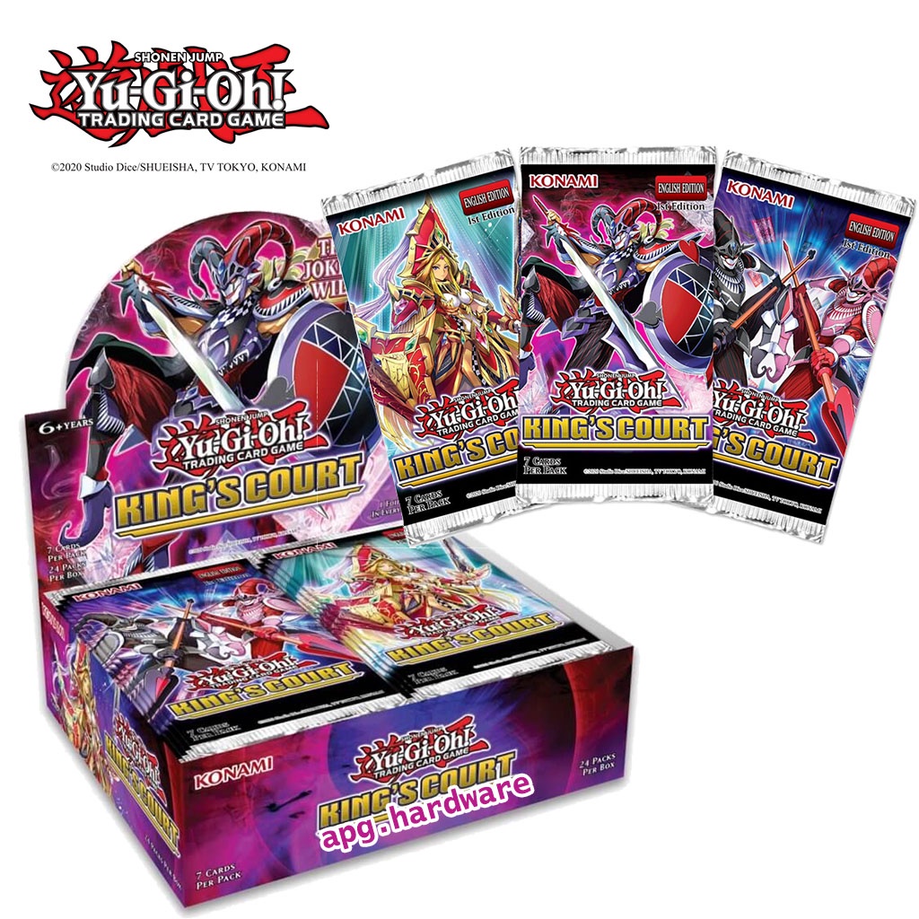 Yugioh Lob Booster Box Yu-Gi-Oh! Booster Box - The King's Court (24 Packs)  Factory Sealed, French Language Sealed Booster Box 24 Packs