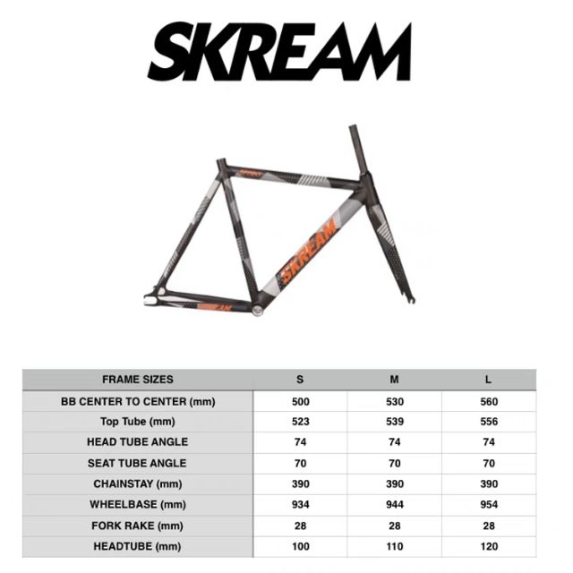 SKREAM SPRINT V3 フレームセット Product: Skream Sprint V3 Track Frame Set Size: S(50) | M(53
