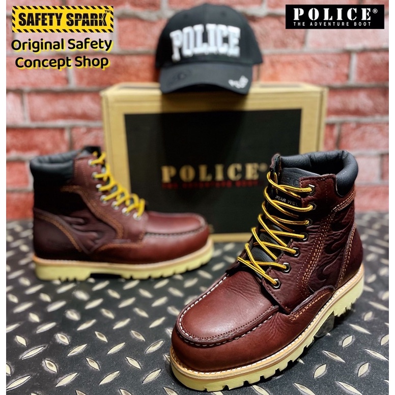 Safety Shoes Original Police Safety Boots Shopee Malaysia
