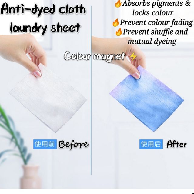 Fabric Absorbing Color Grabber Disposable Catcher Laundry Sheets