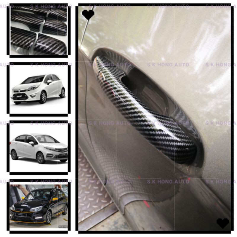 proton saga 20162023 vvt premium car door handle cover iriz persona
