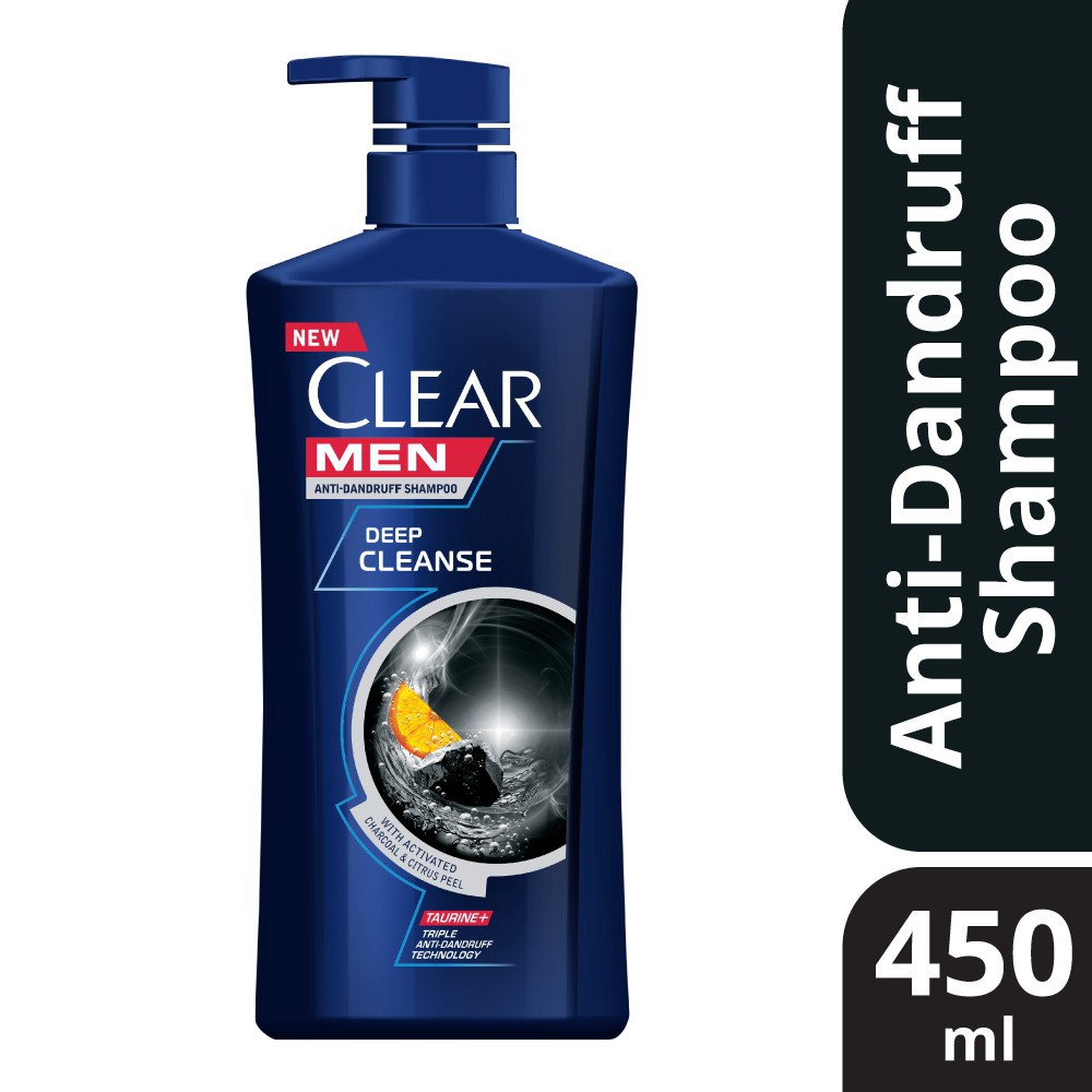 Clear Men Deep Cleanse Anti-Dandruff Shampoo (450ml) | Shopee Malaysia