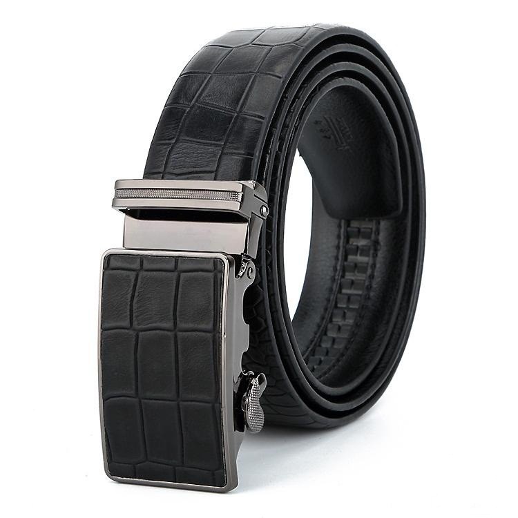 Crocodile Belts - Real Leather Belts, Automatic Buckles Covered With ...