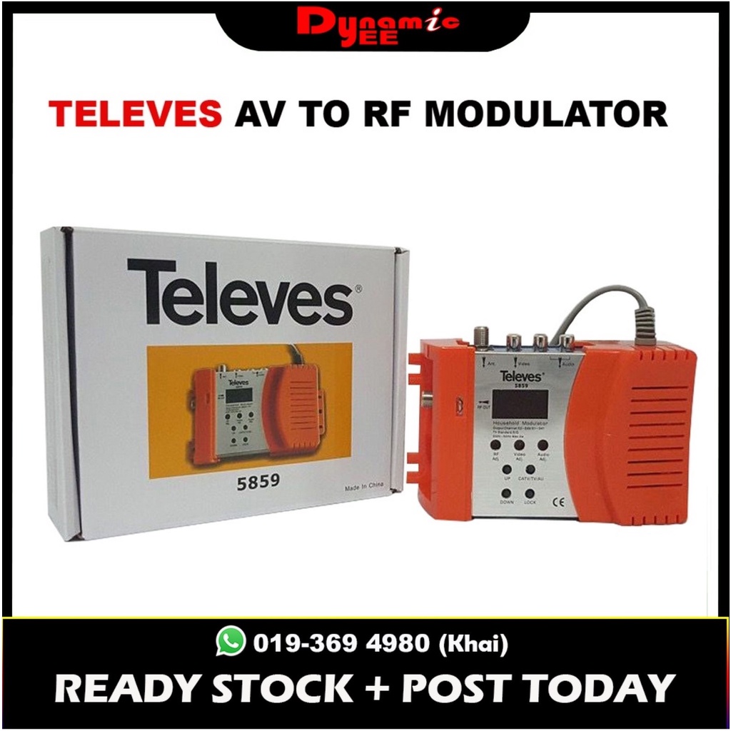 AV to RF Modulator Converter Digital TVMD201 Shopee Malaysia