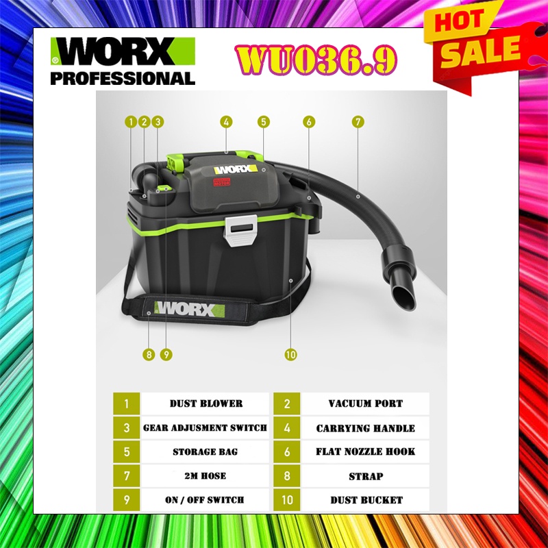 Worx vacuum bare hotsell