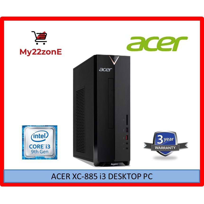 Acer XC885 Desktop Pc ( i39100, 4GB RAM, 1TB, WIN10) Shopee Malaysia
