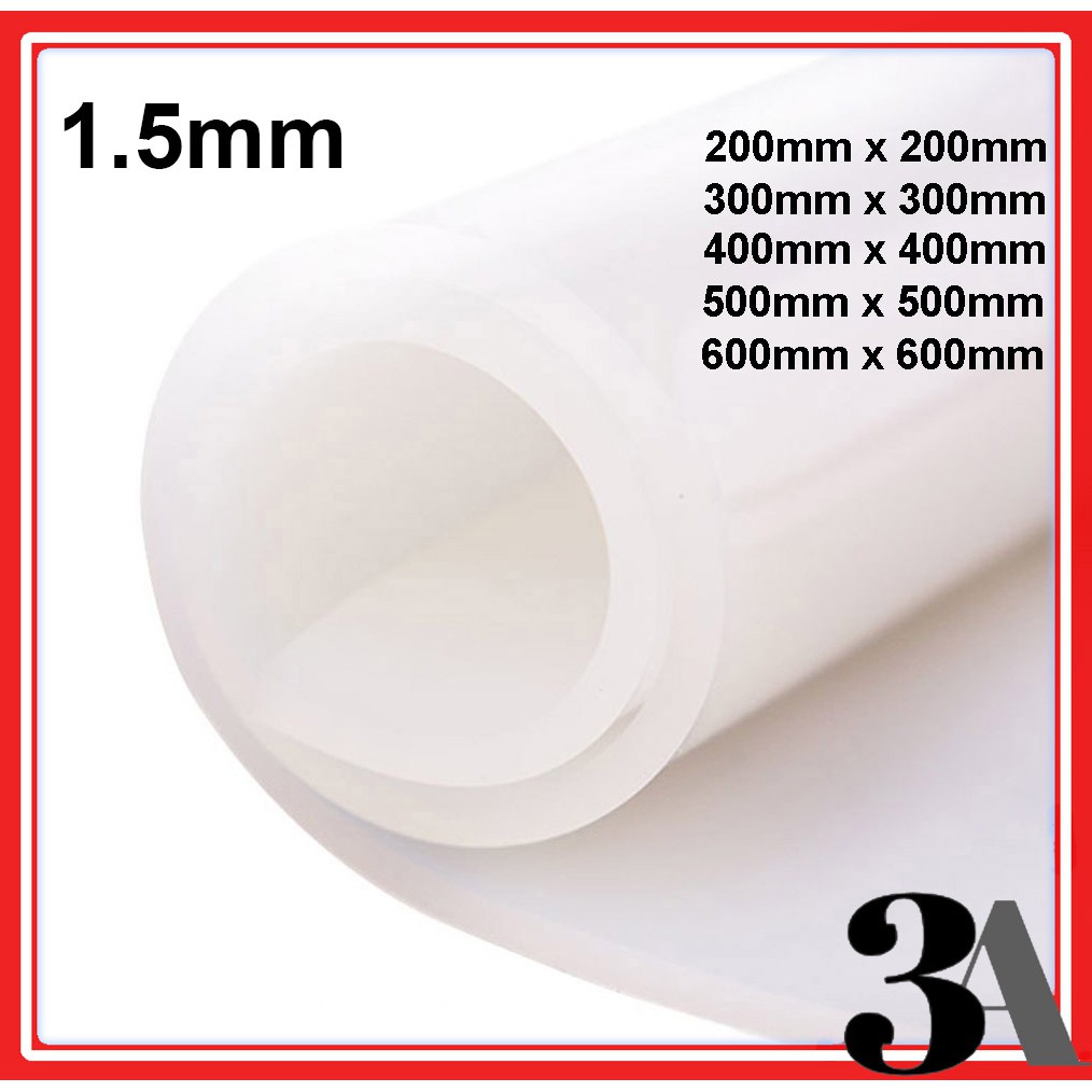1.5mm Silicone Rubber Sheet Translucent Malaysia Ready Stock | Shopee ...