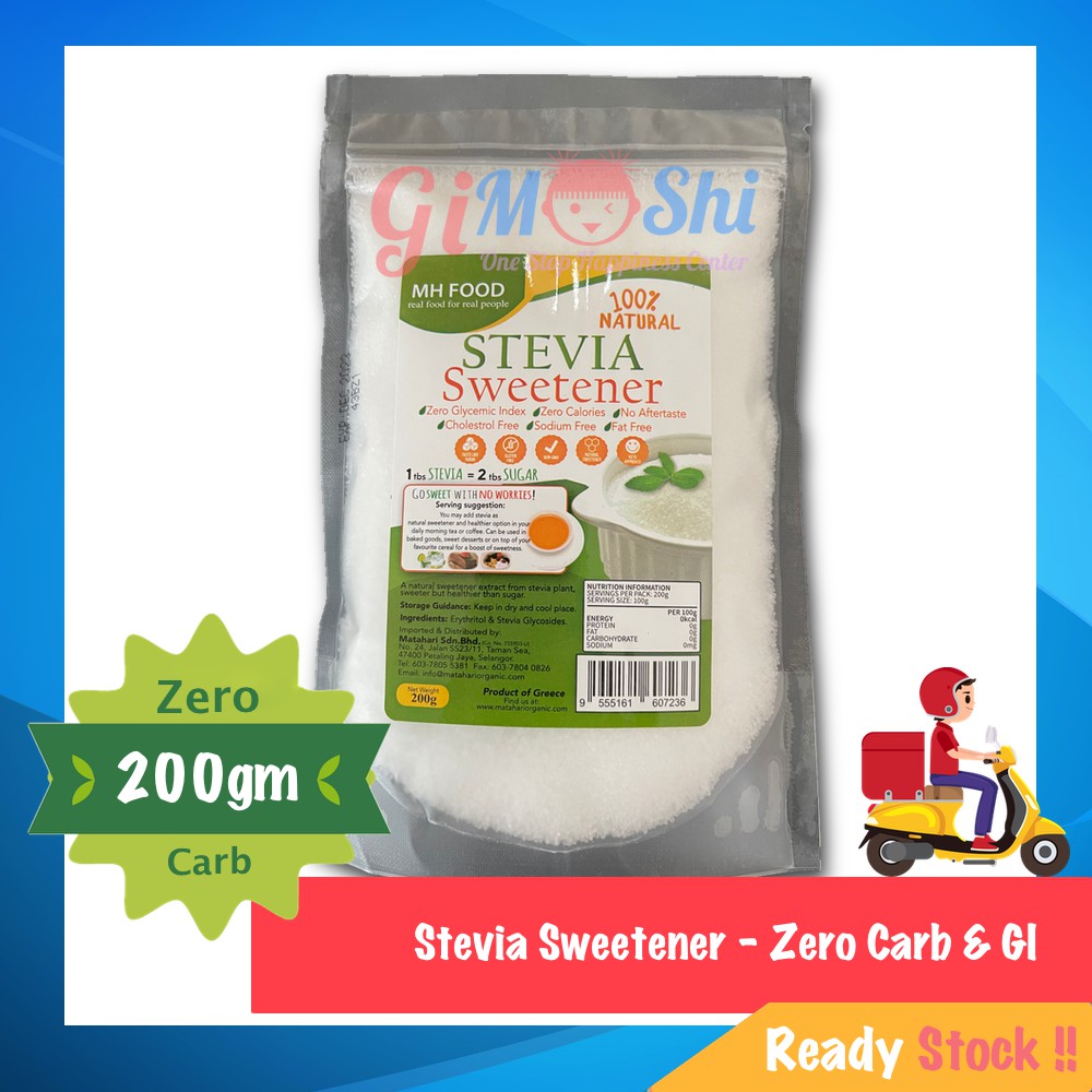 MH Matahari Stevia Sweetener Zero Carb & Glycemic Index (GI) Shopee