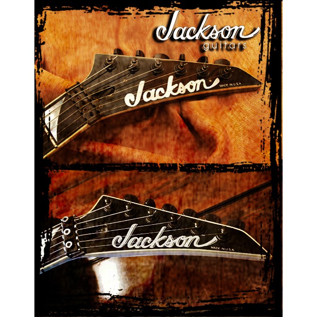 Jackson Guitar Waterslide Decal Headstock Restoration/Replacement (White Logo) Shopee Malaysia