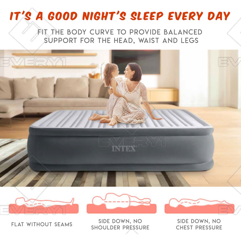 INTEX 67768 Size 1.37M DURA-BEAM Deluxe Fiber-Tech Technology ...