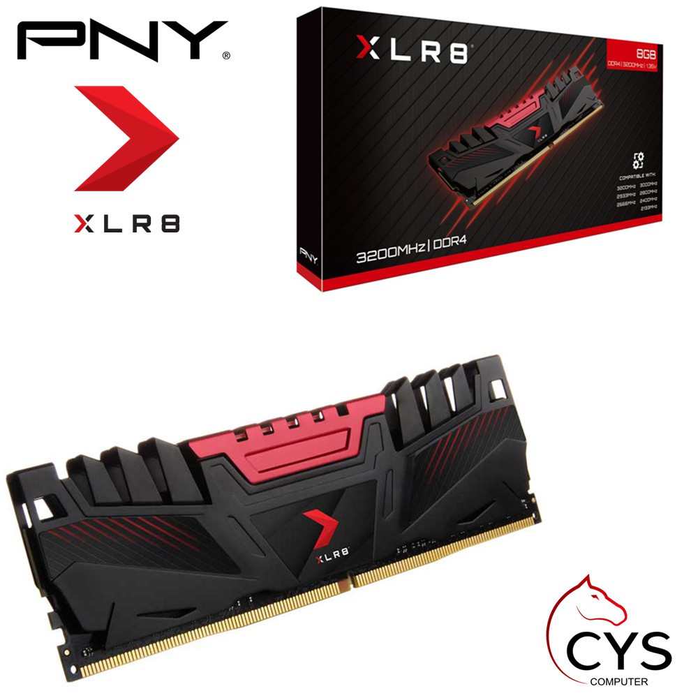 PNY XLR8 8/16GB KIT DDR4 3200MHZ GAMING PERFORMANCE RAM | Shopee Malaysia