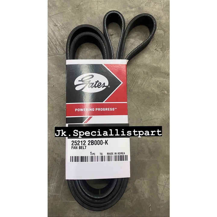 FAN BELT (6PK2137) KOREA BRAND : GATES [25212-2B000] HYUNDAI TUCSON LM ...